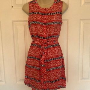 Vineyard Vines Silk Dress Red S
